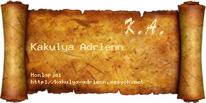 Kakulya Adrienn névjegykártya